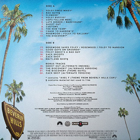 Beverly Hills Cop Soundtrack / Palm Tree Splatter vinyl LP - Image 3