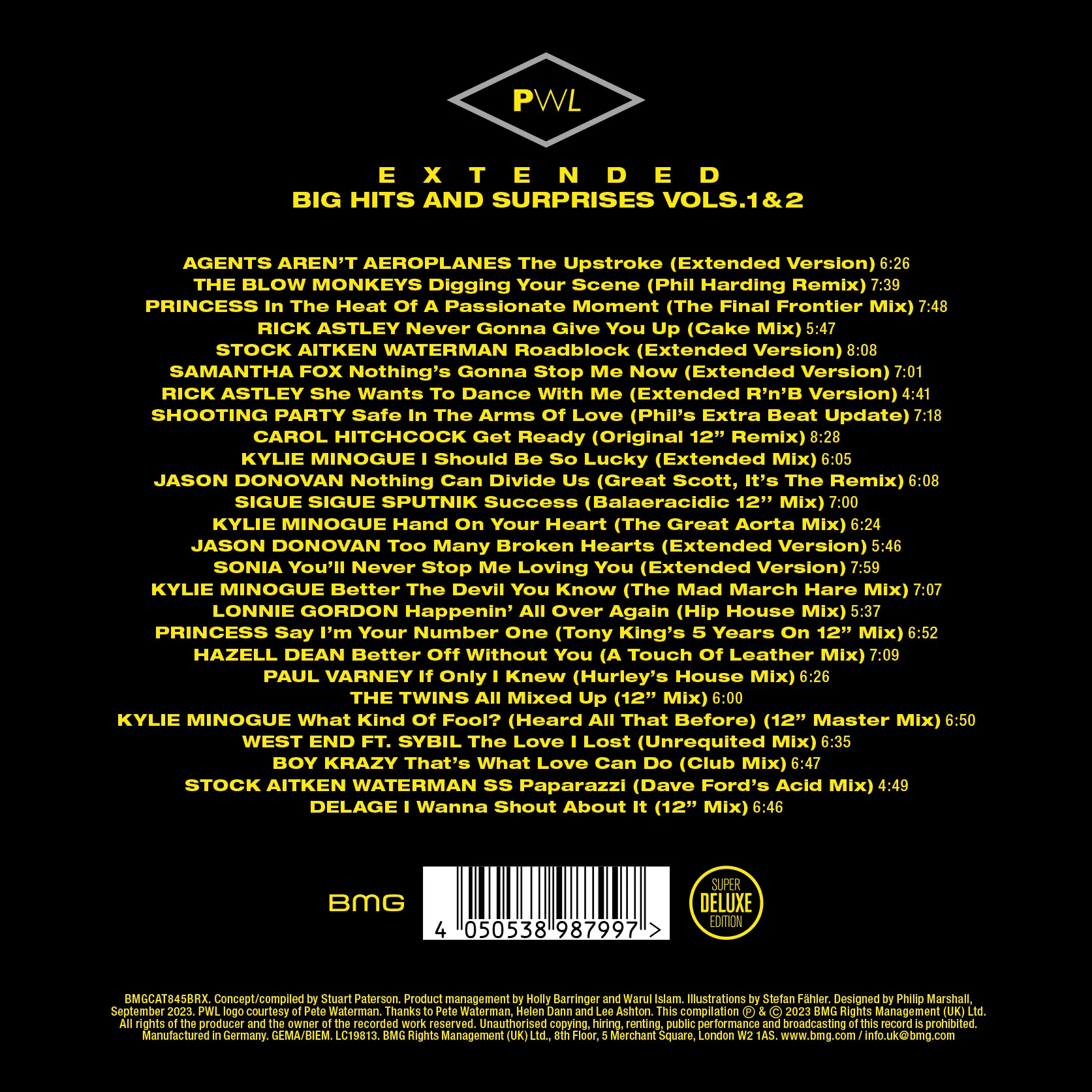 EXCLUSIVE: PWL Extended Big Hits and Surprises - stereo-only blu-ray audio - Image 3