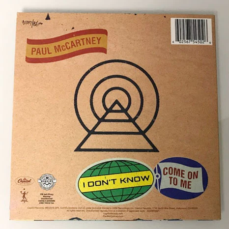 Paul McCartney: I Don't Know / Come On To Me / RSD 7" – USA import - Image 4